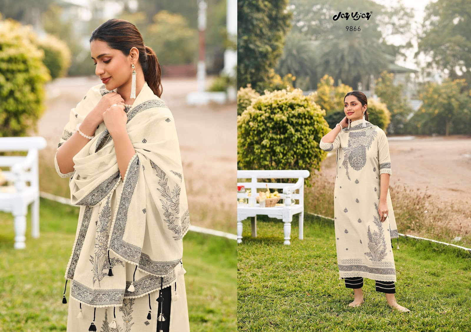 Nimbu Paani Jay Vijay Cotton Jacquard Pant Style Suits Wholesaler Ahmedabad