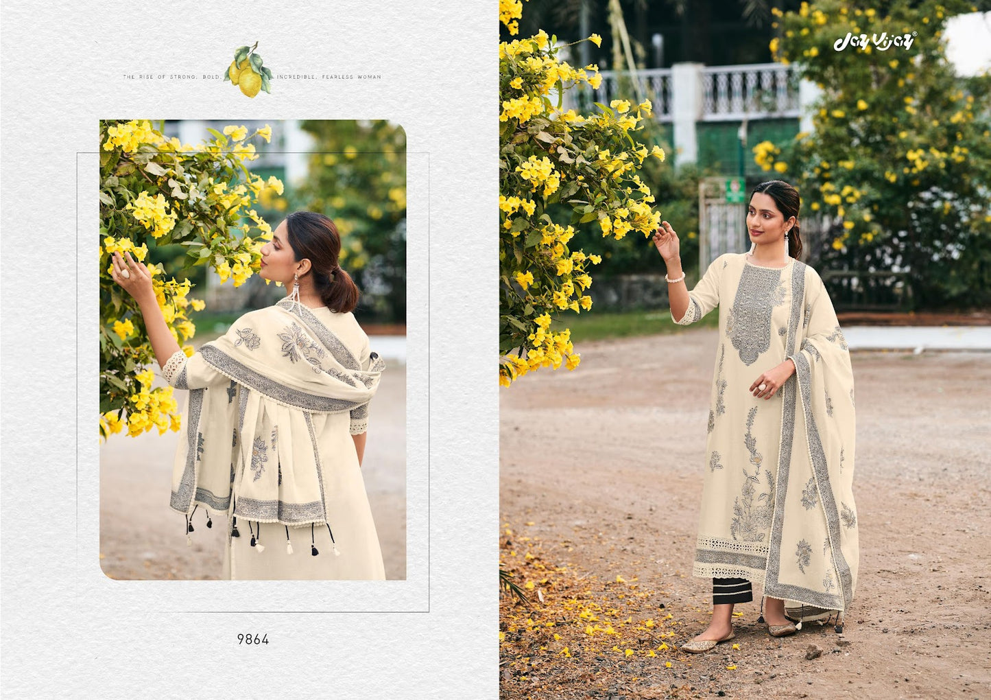 Nimbu Paani Jay Vijay Cotton Jacquard Pant Style Suits Wholesaler Ahmedabad