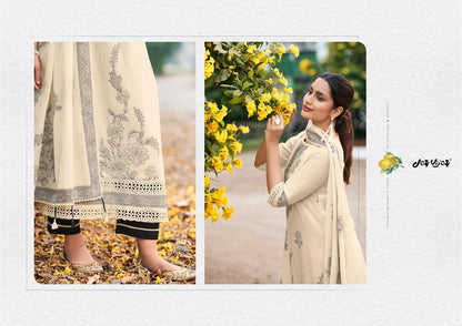Nimbu Paani Jay Vijay Cotton Jacquard Pant Style Suits Wholesaler Ahmedabad
