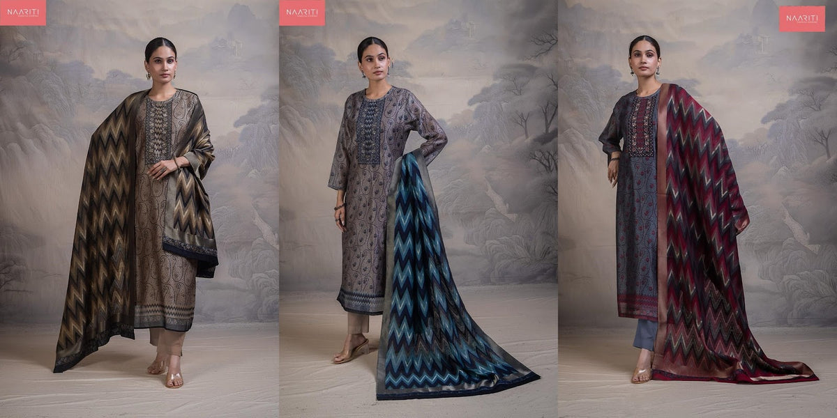 Nimiya 138 Naariti Silk Pant Style Suits Exporter India