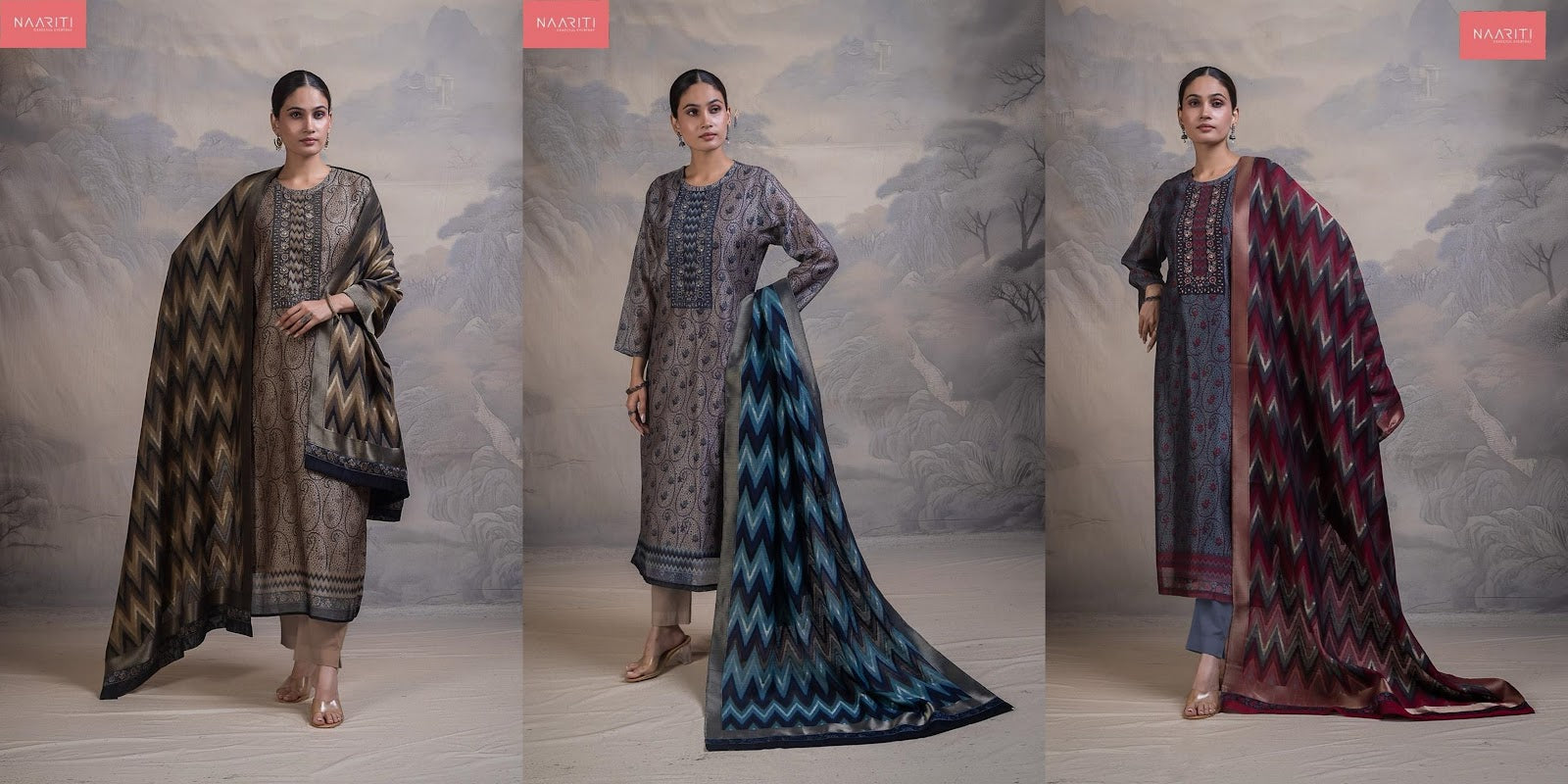 Nimiya 138 Naariti Silk Pant Style Suits Exporter India