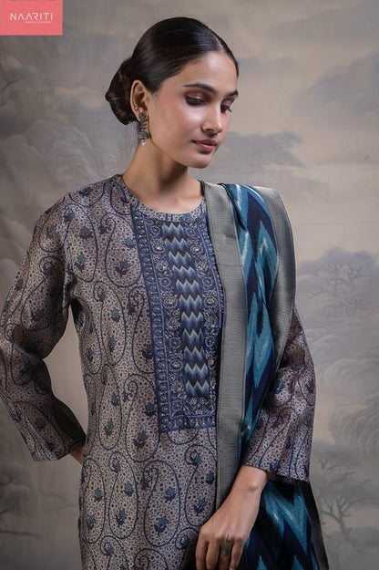 Nimiya 138 Naariti Silk Pant Style Suits Exporter India