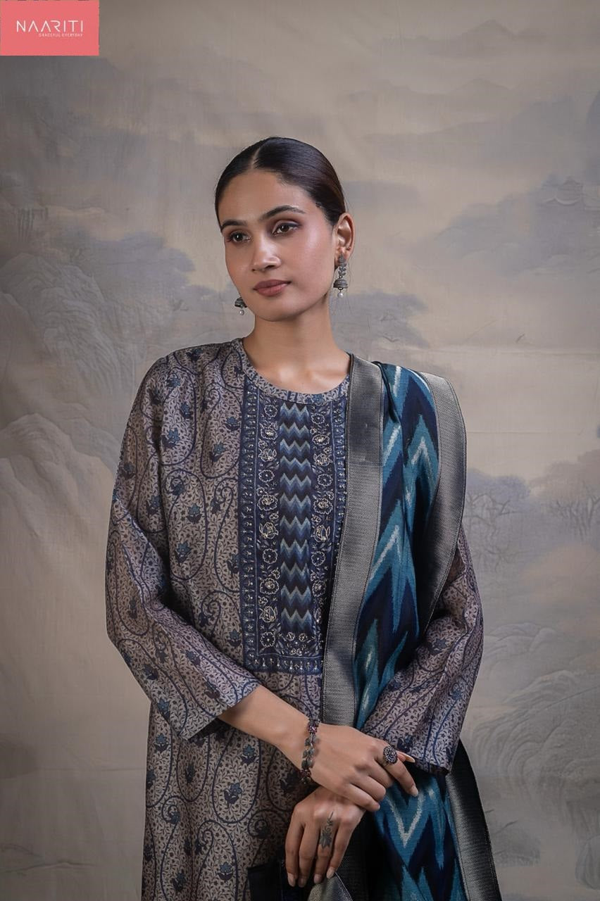 Nimiya 138 Naariti Silk Pant Style Suits Exporter India
