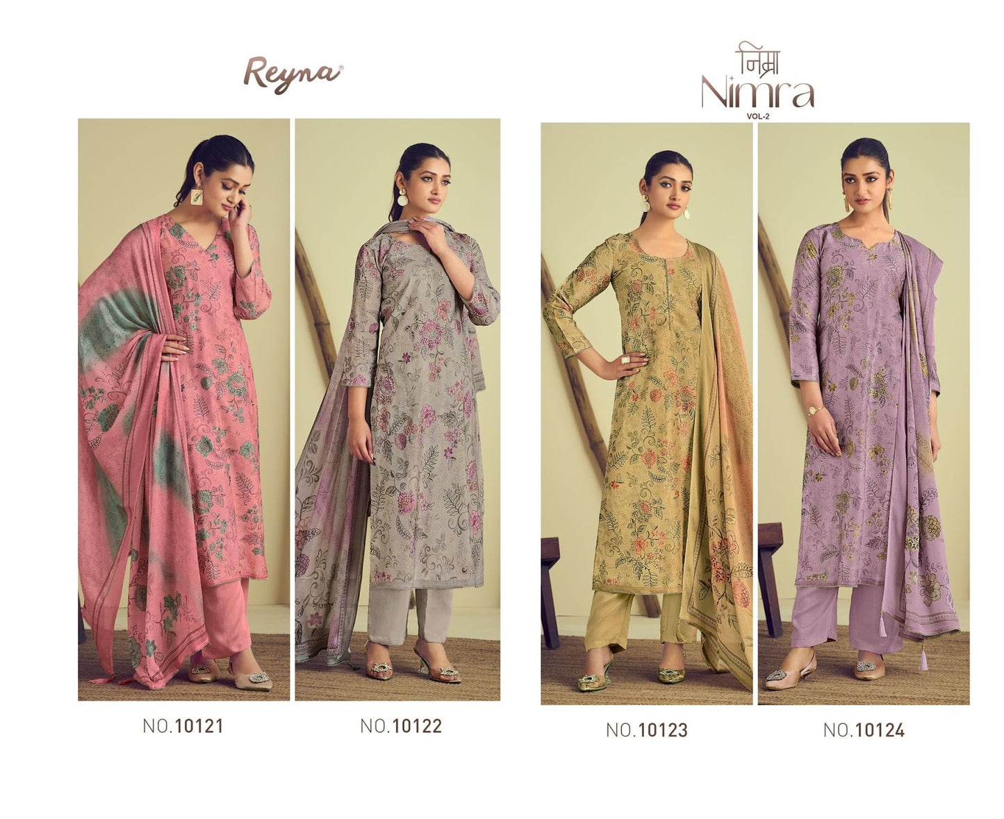 Nimra Vol 2 Reyna Bemberg Silk Pant Style Suits Manufacturer