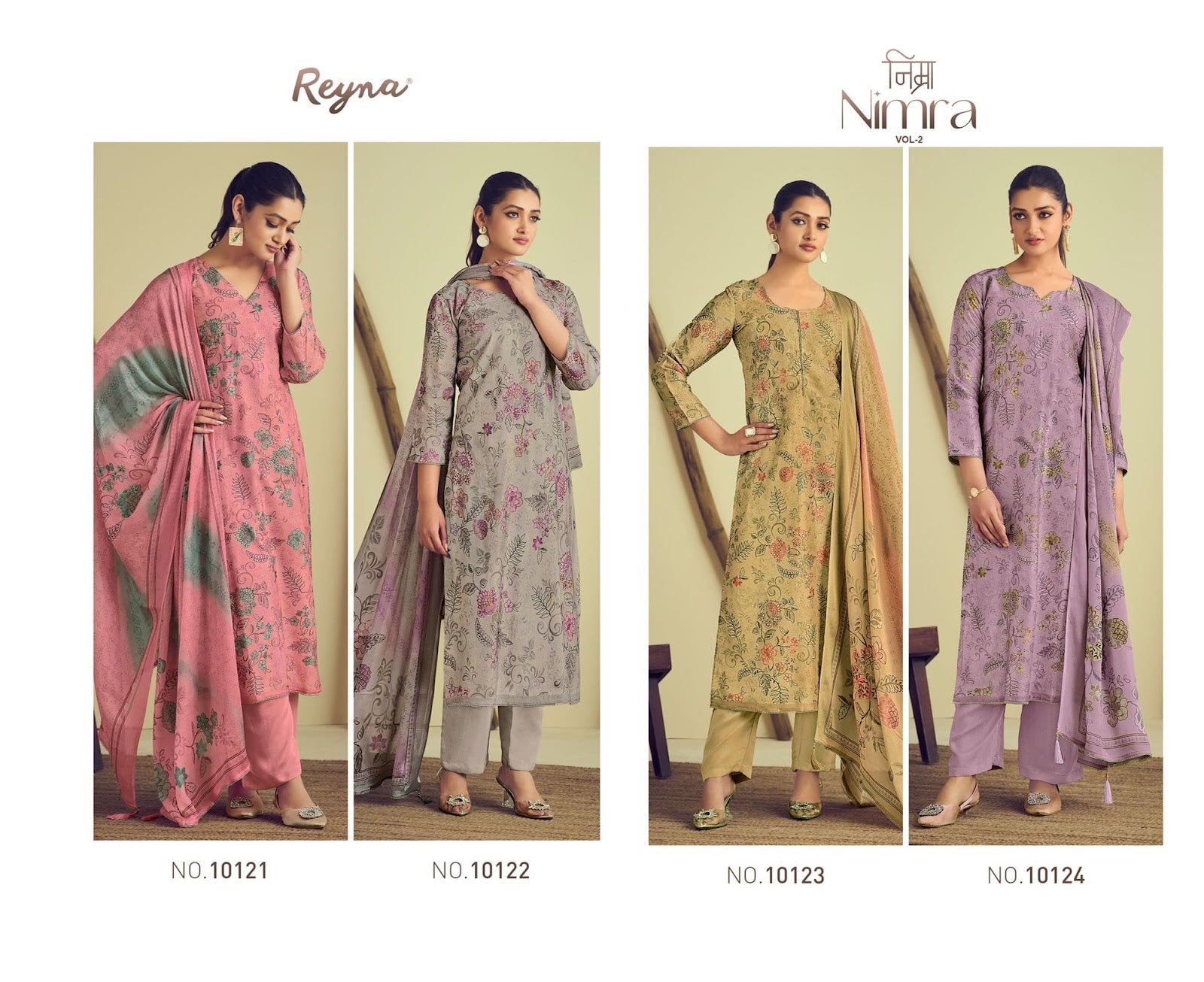 Nimra Vol 2 Reyna Bemberg Silk Pant Style Suits Manufacturer