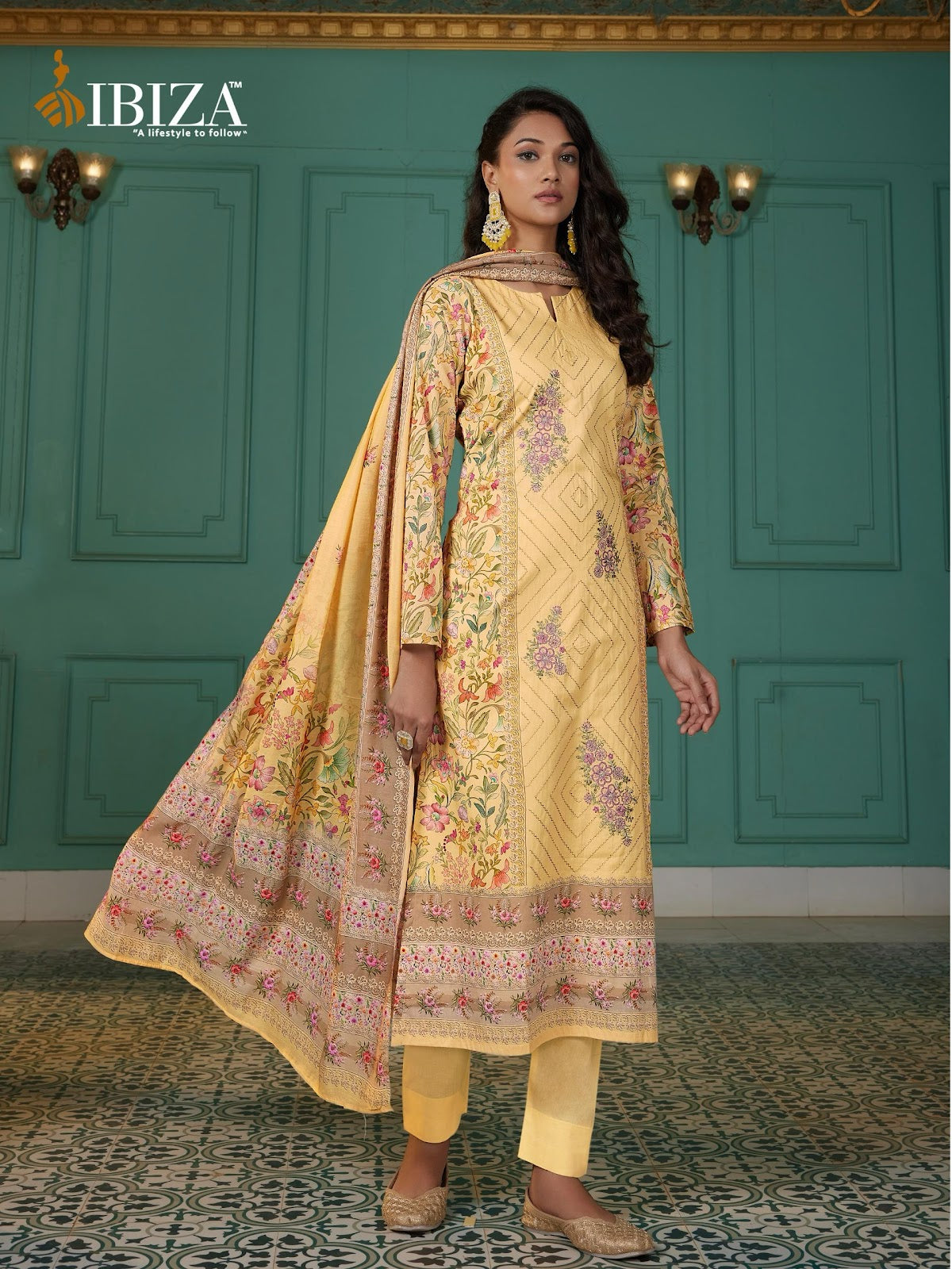 Shagun Ibiza Cinderella Pure Russian Pant Style Suits Supplier Ahmedabad