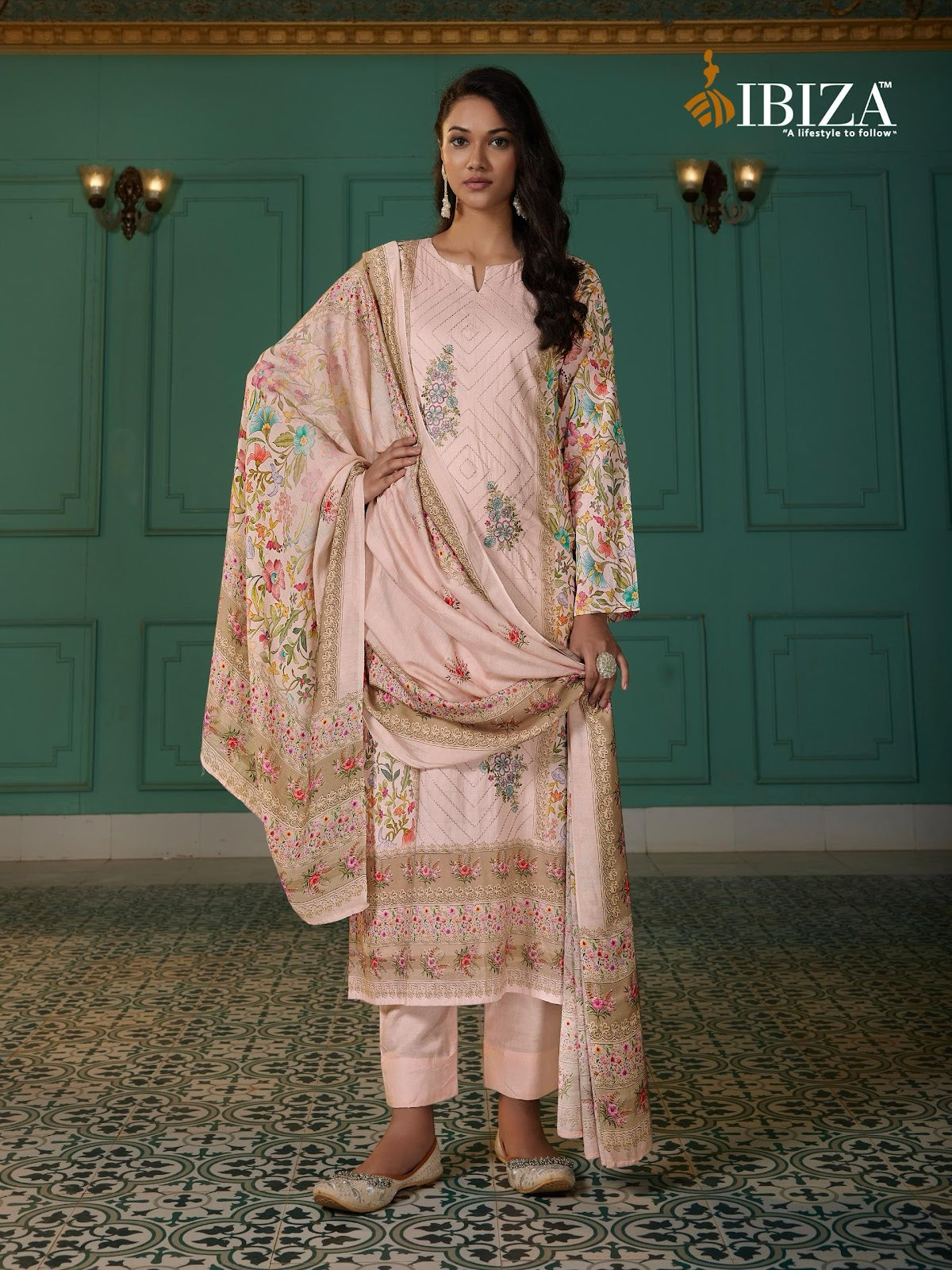 Shagun Ibiza Cinderella Pure Russian Pant Style Suits Supplier Ahmedabad