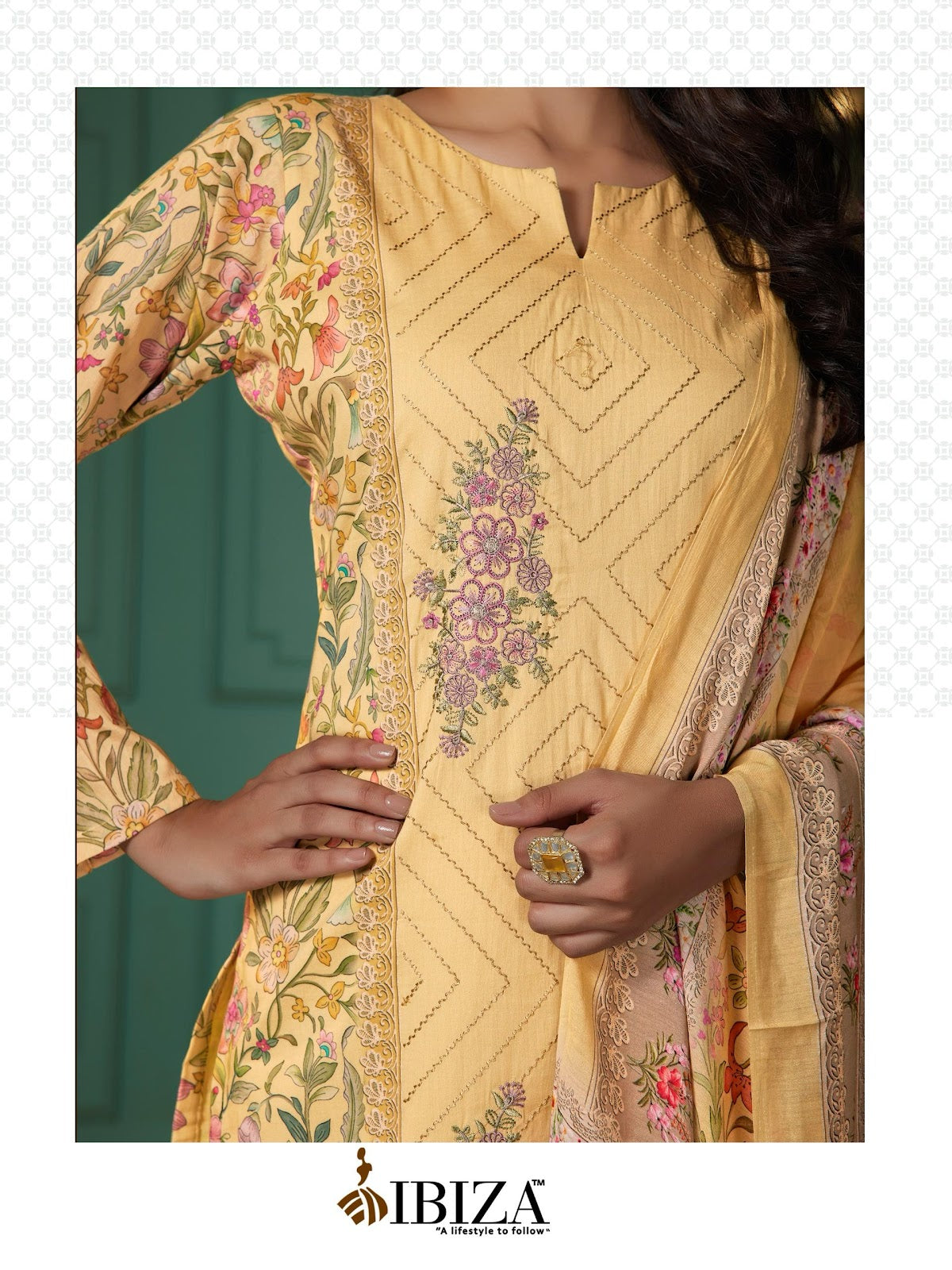 Shagun Ibiza Cinderella Pure Russian Pant Style Suits Supplier Ahmedabad