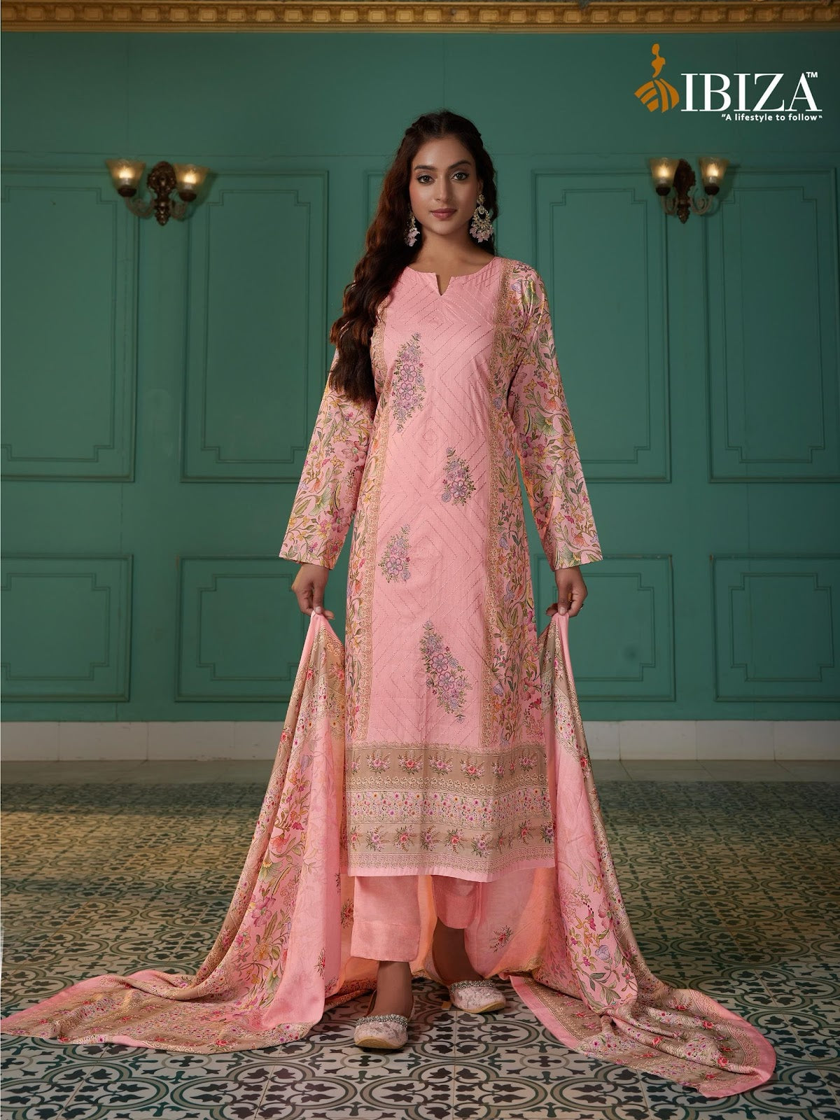 Shagun Ibiza Cinderella Pure Russian Pant Style Suits Supplier Ahmedabad