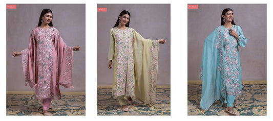 Nimrat Naariti Chanderi Pant Style Suits Wholesaler