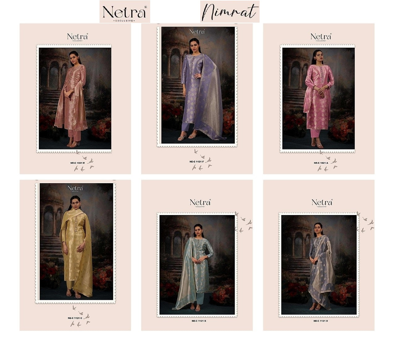 Nimrat Netra Premium Bemberg Pant Style Suits Manufacturer India