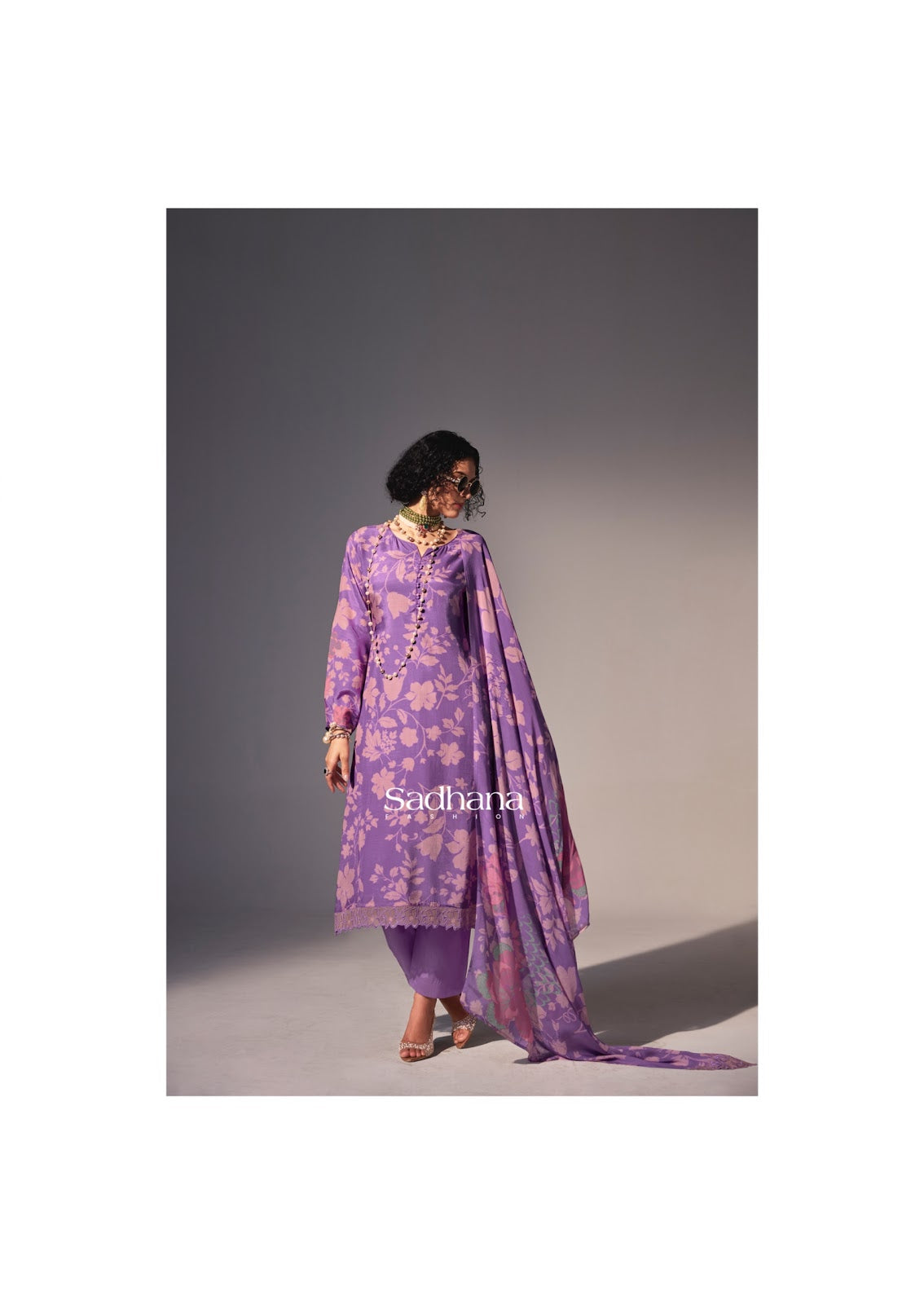 Nimri Sadhana Bemberg Muslin Pant Style Suits Wholesaler