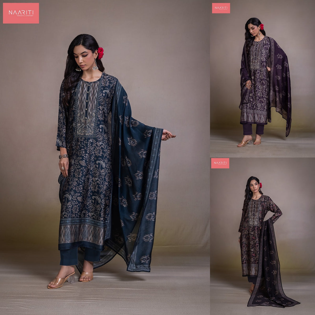 Nimrin 164 Naariti Silk Pant Style Suits Manufacturer Ahmedabad