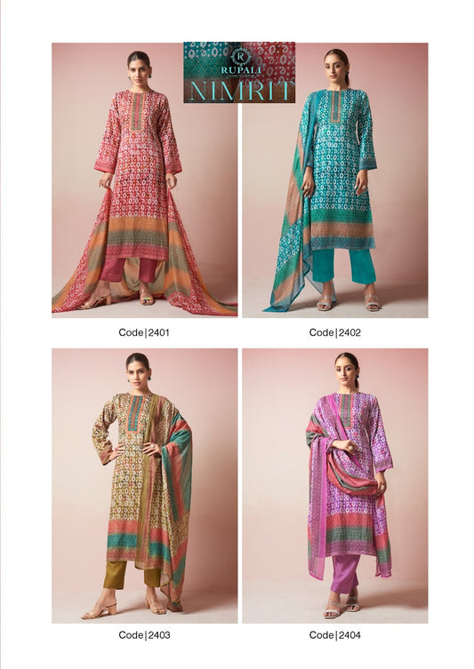 Nimrit Rupali Pure Jaam Pant Style Suits Wholesale Price