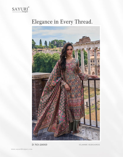 Nimrit Sayuri Natural Crape Readymade Plazzo Style Suits Manufacturer India
