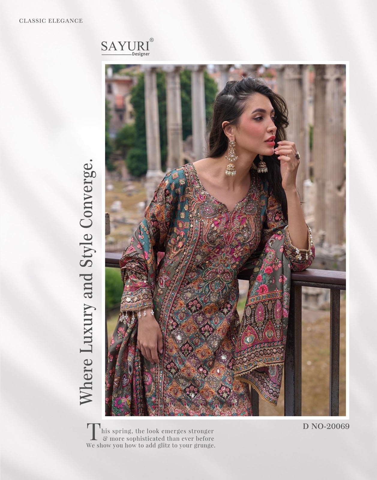 Nimrit Sayuri Natural Crape Readymade Plazzo Style Suits Manufacturer India