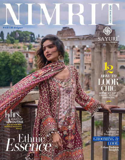 Nimrit Sayuri Natural Crape Readymade Plazzo Style Suits Manufacturer India