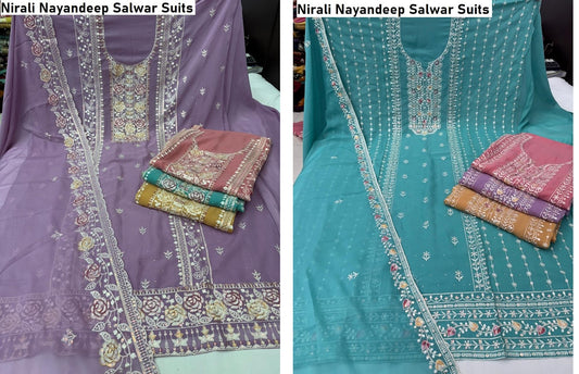Nirali Nayandeep Georgette Salwar Suits Supplier