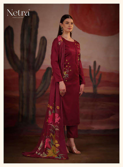 nirali netra premium cotton pant style suits supplier india