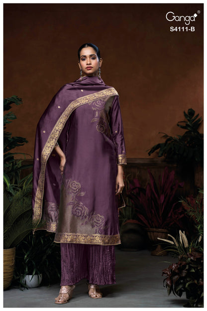 Niraya 4111 Ganga Pure Viscose Pant Style Suits Supplier India