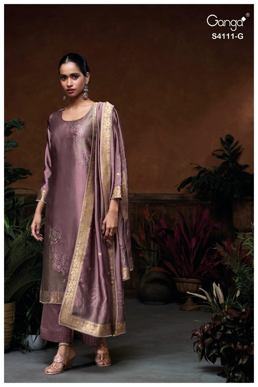 Niraya 4111 Ganga Pure Viscose Pant Style Suits Supplier India