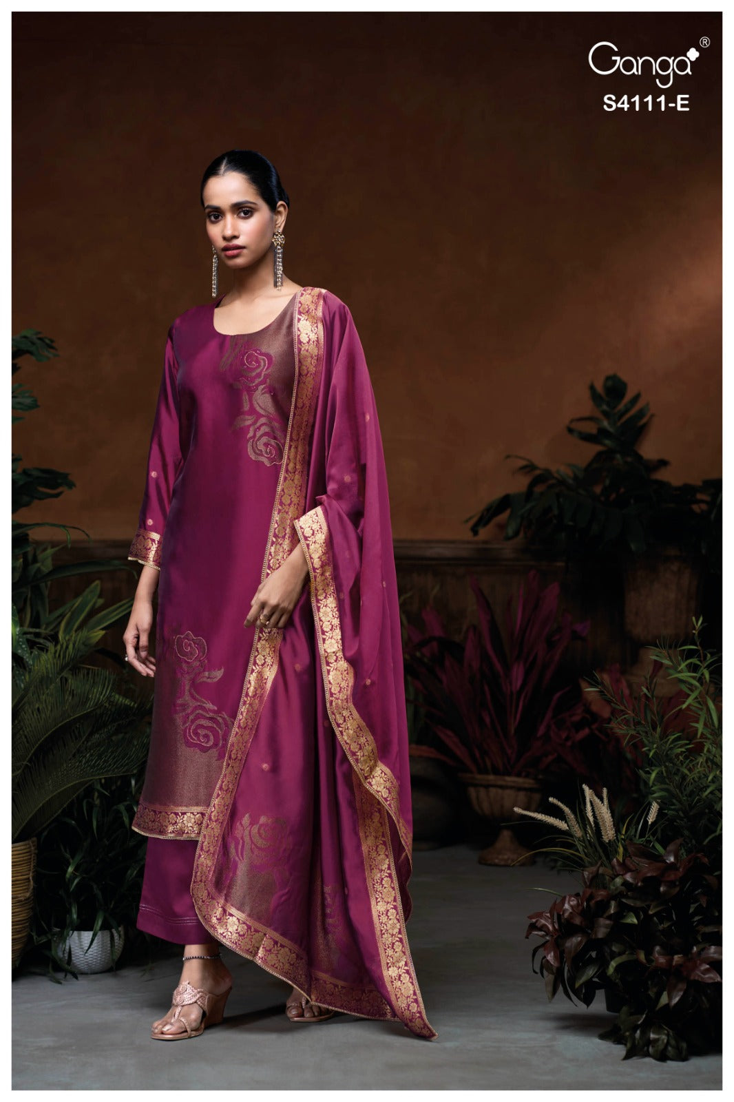 Niraya 4111 Ganga Pure Viscose Pant Style Suits Supplier India