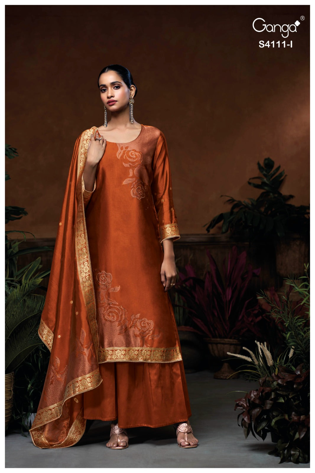 Niraya 4111 Ganga Pure Viscose Pant Style Suits Supplier India