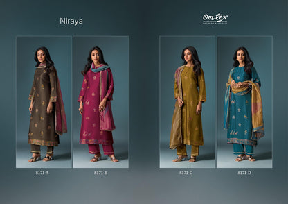 Niraya Omtex Silk Pant Style Suits Supplier Gujarat
