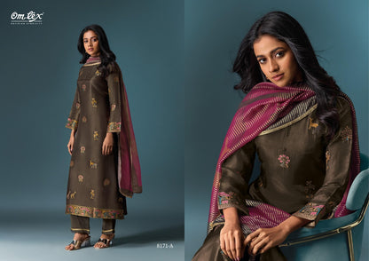 Niraya Omtex Silk Pant Style Suits Supplier Gujarat