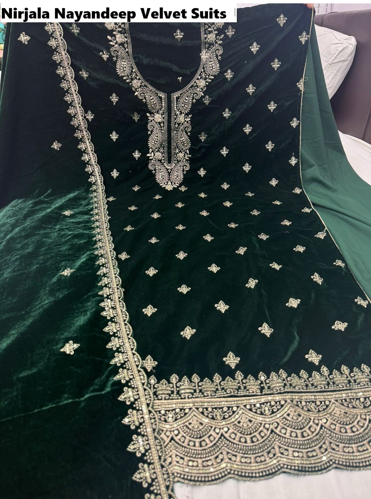 Nirjala Nayandeep Velvet Suits Wholesaler Ahmedabad