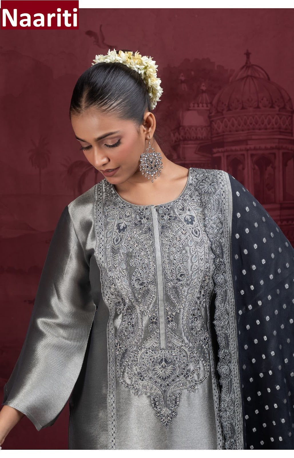 Nirkim 2875 Naariti Silk Pant Style Suits Exporter Gujarat
