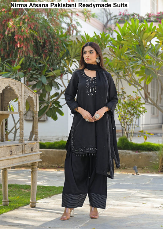 Nirma Afsana Silk Pakistani Readymade Suits Wholesale Price