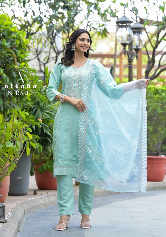 Nirmit Afsana Viscose Readymade Pant Style Suits