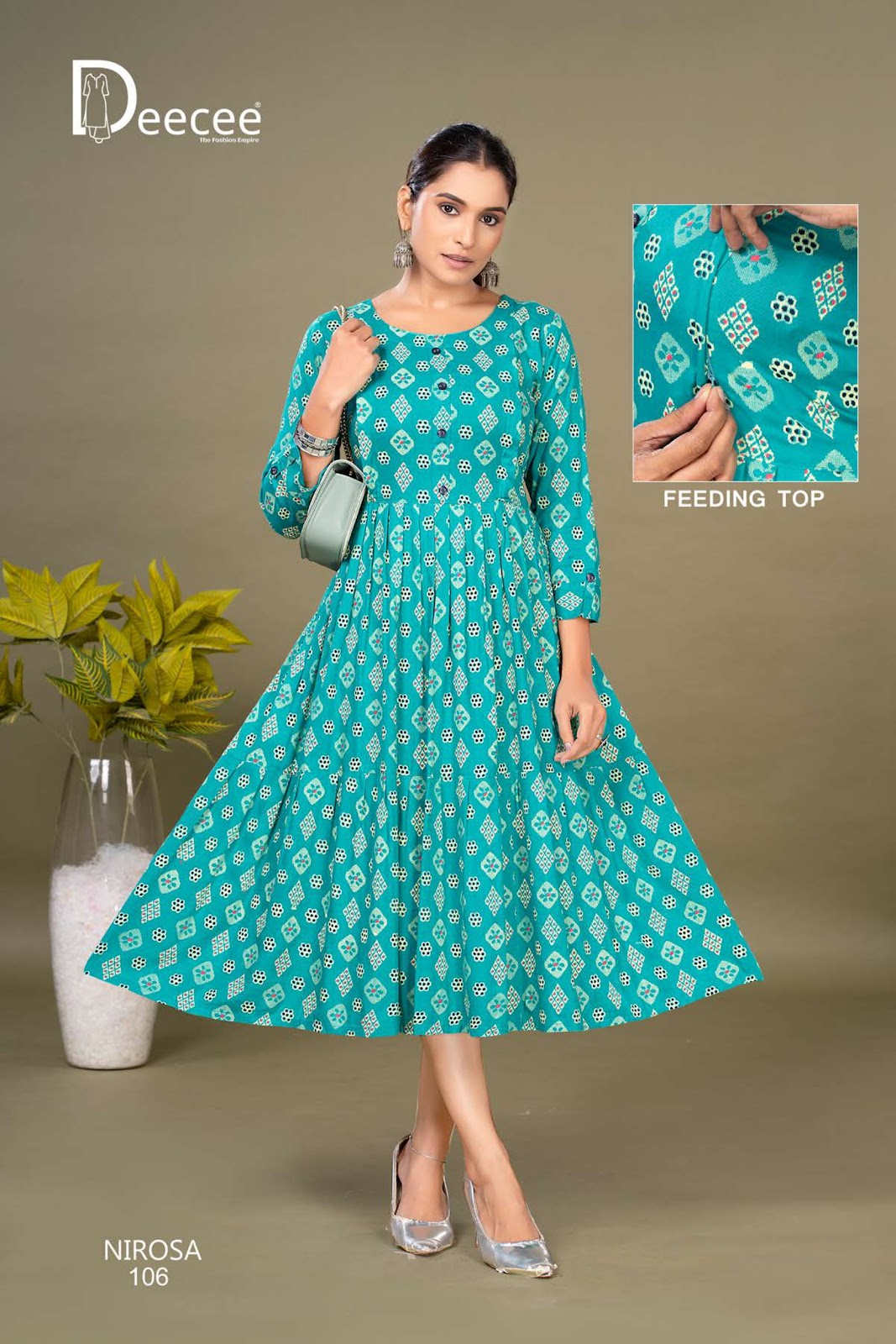 Nirosa Deecee Rayon Feeding Kurtis Wholesaler Gujarat