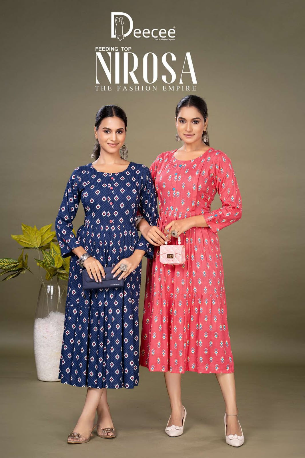 Nirosa Deecee Rayon Feeding Kurtis Wholesaler Gujarat