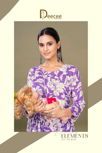 Nirosa Deecee Rayon Feeding Kurtis Wholesaler Gujarat