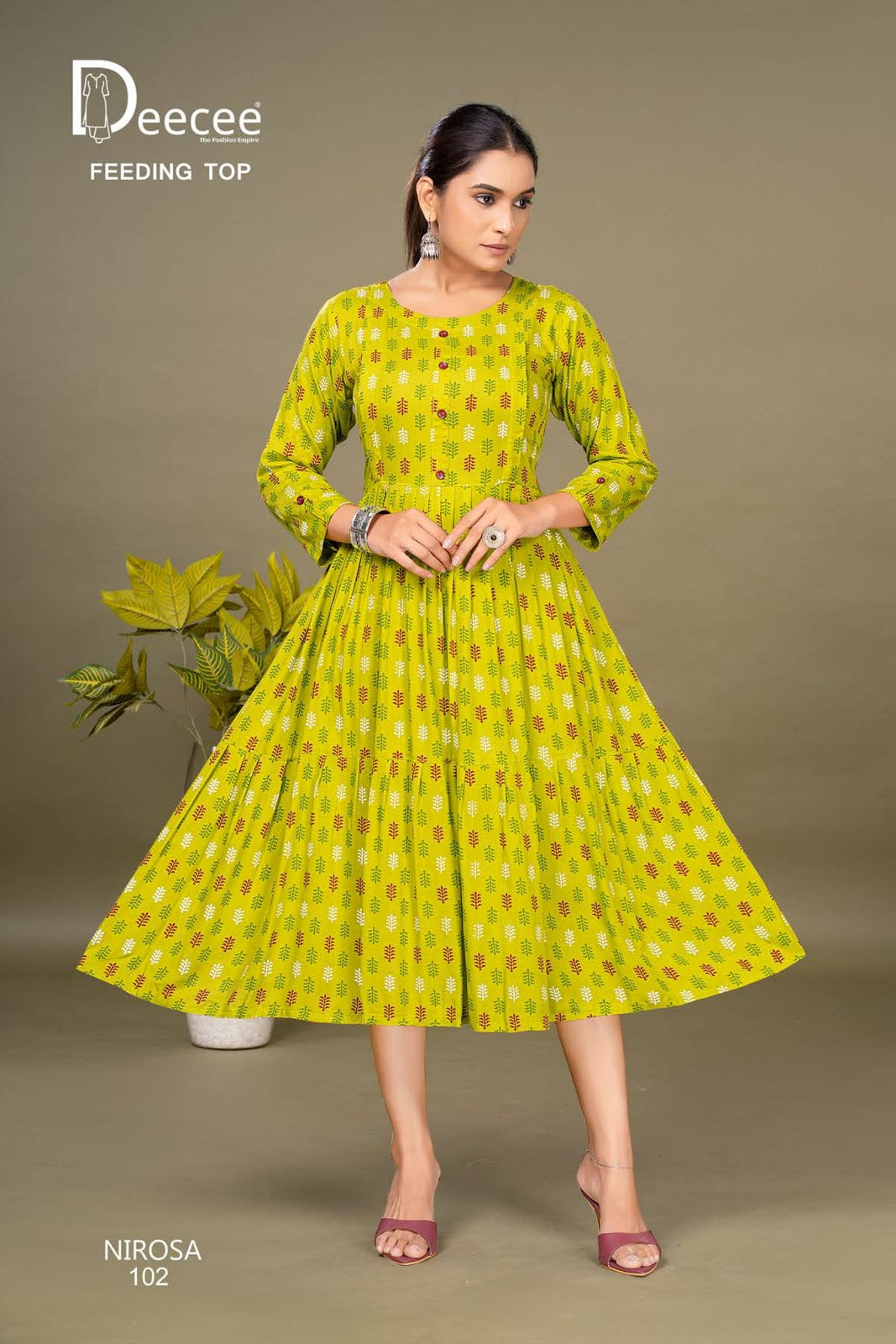 Nirosa Deecee Rayon Feeding Kurtis Wholesaler Gujarat