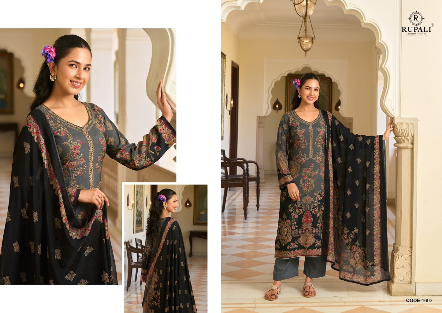 Nirva Rupali Viscose Muslin Pant Style Suits Exporter Gujarat