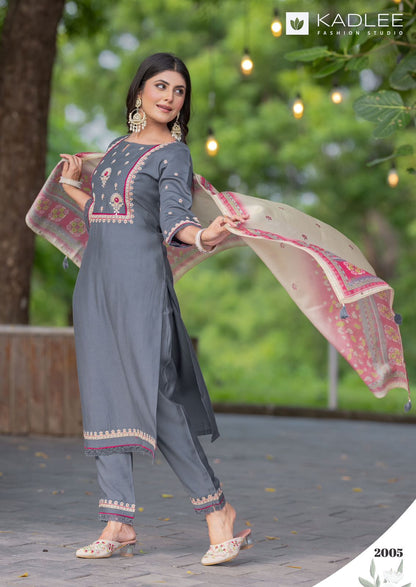 Nirvana Kadlee Viscose Readymade Pant Style Suits Exporter Ahmedabad