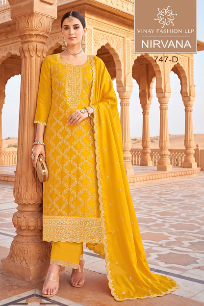 Nirvana Vinay Fashion Llp Chinon Pant Style Suits Manufacturer Gujarat