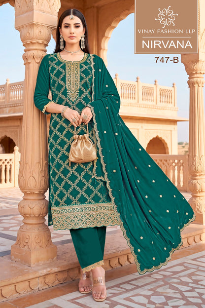 Nirvana Vinay Fashion Llp Chinon Pant Style Suits Manufacturer Gujarat