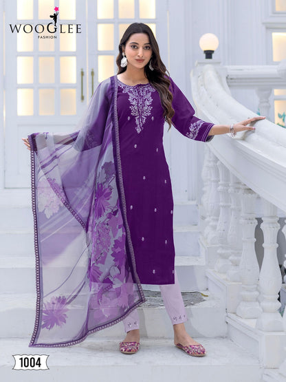Nirvee Wooglee Modal Readymade Pant Style Suits Exporter India