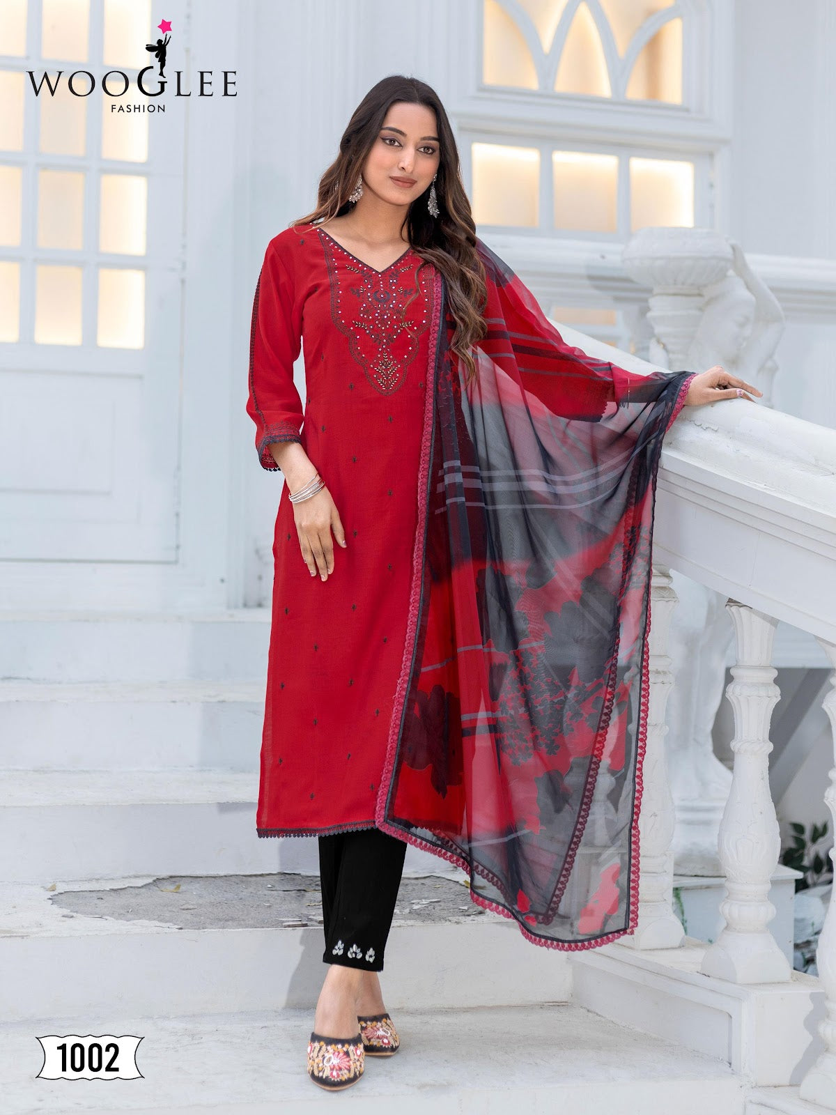 Nirvee Wooglee Modal Readymade Pant Style Suits Exporter India