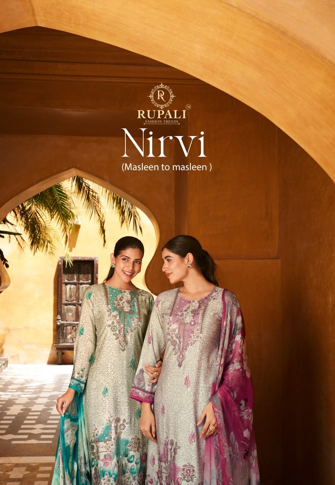 Nirvi Rupali Pure Viscose Muslin Pant Style Suits Wholesale Rate