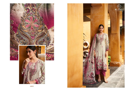 Nirvi Rupali Pure Viscose Muslin Pant Style Suits Wholesale Rate