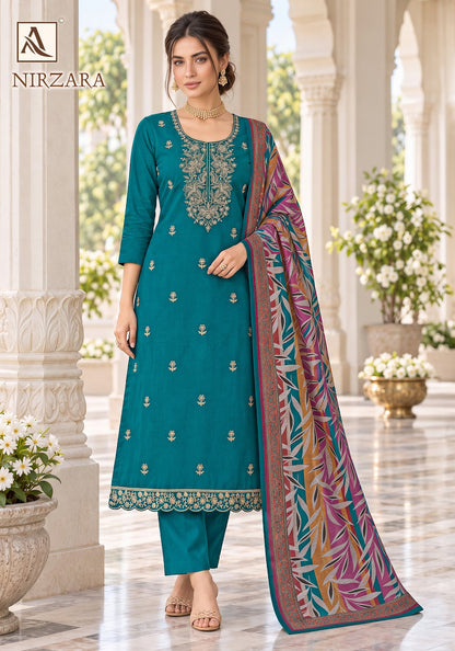 Nirzara Alok Zam Karachi Salwar Suits Exporter Ahmedabad