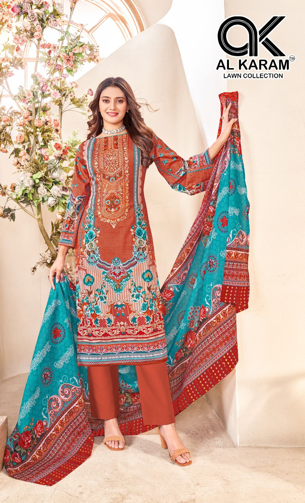 Nisa Vol 1 Al Karam Lawn Cotton Karachi Salwar Suits Wholesale Price