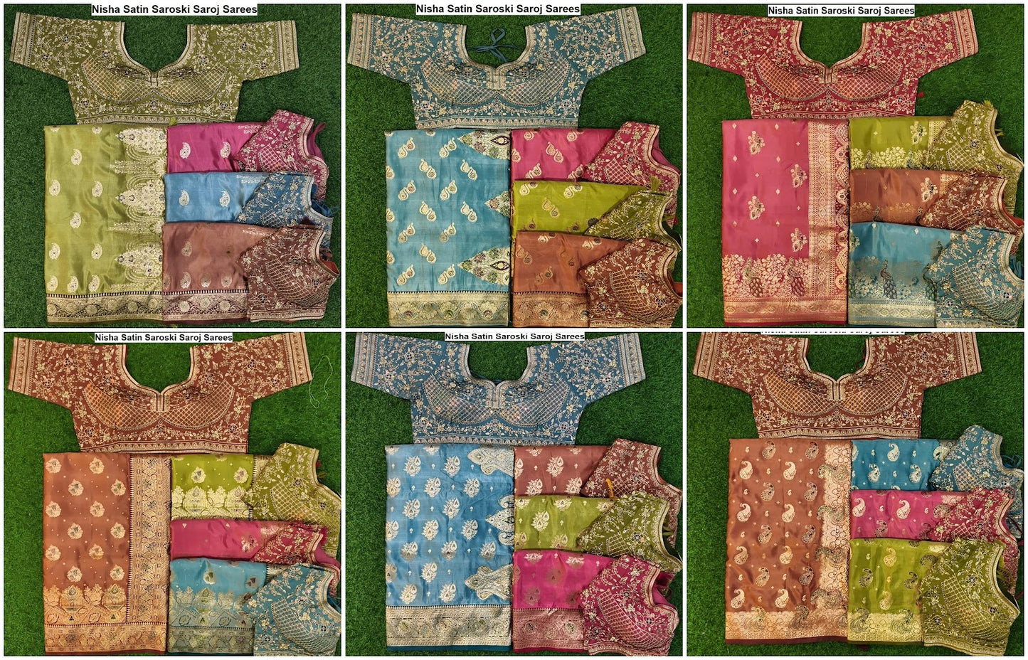Nisha Satin Saroski Saroj Sarees Wholesale