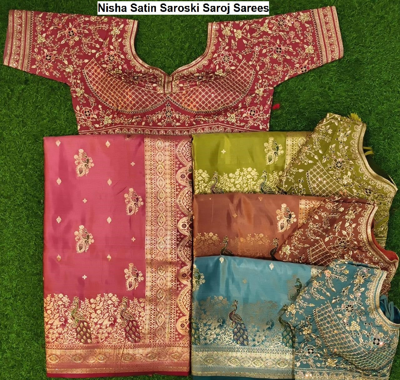 Nisha Satin Saroski Saroj Sarees Wholesale