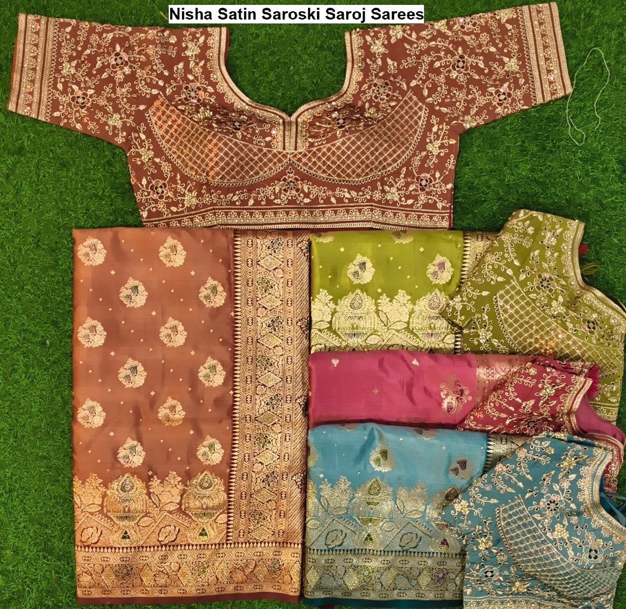 Nisha Satin Saroski Saroj Sarees Wholesale